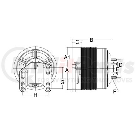 99A9809 by HORTON - DM Advantage Fan Clutch