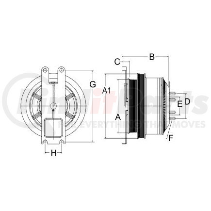 99A9874 by HORTON - DM Advantage Fan Clutch