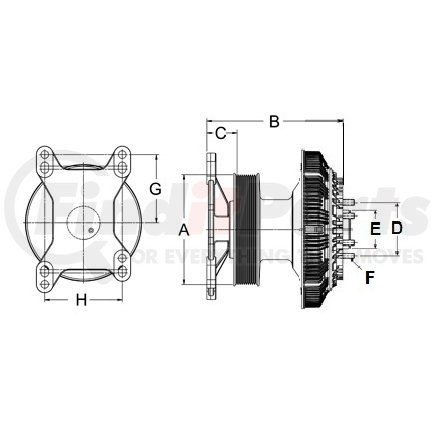 79A9064-2 by HORTON - Engine Cooling Fan Clutch