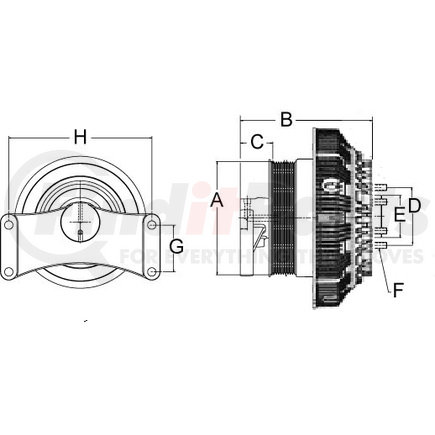 79A8621-2 by HORTON - Engine Cooling Fan Clutch