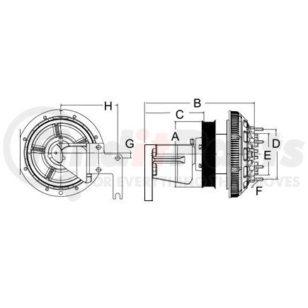 79A9515-2 by HORTON - DM Advantage Two-Speed Reman Fan Clutch