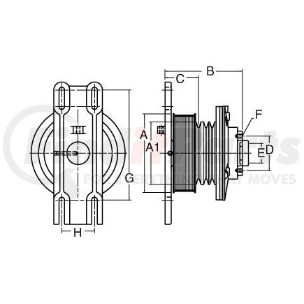 791059 by HORTON - Engine Cooling Fan Clutch