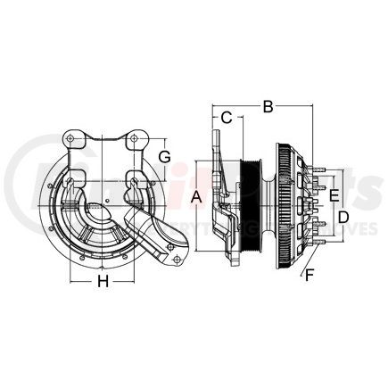 79A9849-2 by HORTON - Engine Cooling Fan Clutch