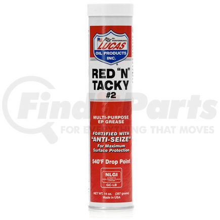 10005-30 by LUCAS OIL - Red "N" Tacky Grease NLGI #2