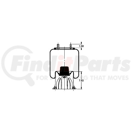 AS-8360 by TRIANGLE SUSPENSION - Triangle Air Spr - Rolling Lobe, Triangle Bellows # 6373, ContiTech Bellows # 9 10-21