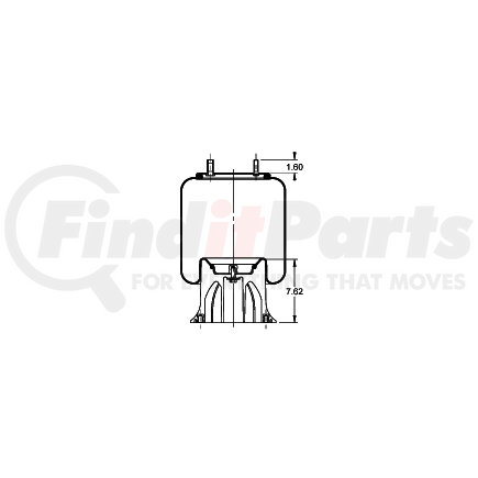 AS-8511 by TRIANGLE SUSPENSION - Triangle Air Spr - Rolling Lobe, Triangle Bellows # 6373, ContiTech Bellows # 9 10-21