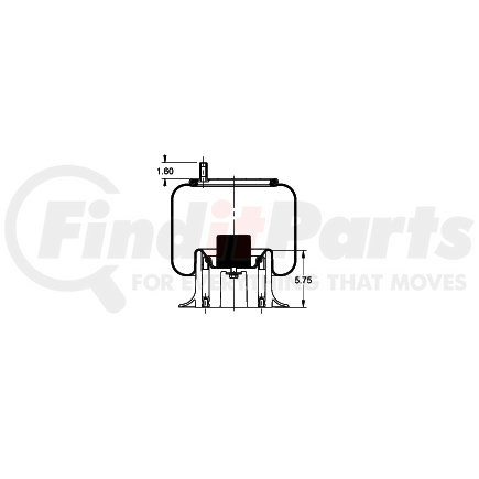 AS-8436 by TRIANGLE SUSPENSION - Triangle Air Spr - Rolling Lobe, Triangle Bellows # 6391, ContiTech Bellows # 9 10-17.5 P436