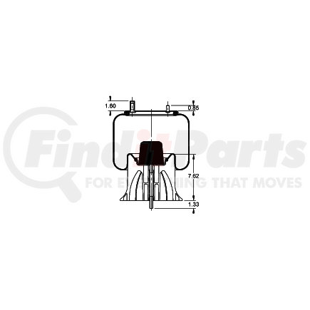 AS-8502 by TRIANGLE SUSPENSION - Triangle Air Spr - Rolling Lobe, Triangle Bellows # 6369, ContiTech Bellows # 9 10-17.5