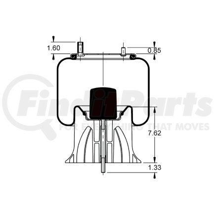 AS-8445 by TRIANGLE SUSPENSION - Triangle Air Spr - Rolling Lobe