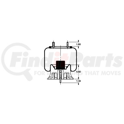 AS-8429 by TRIANGLE SUSPENSION - Triangle Air Spr - Rolling Lobe, Triangle Bellows # 6391, ContiTech Bellows # 9 10-17.5