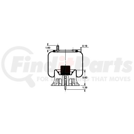 AS-8548 by TRIANGLE SUSPENSION - Triangle Air Spr - Rolling Lobe, Triangle Bellows # 6391, ContiTech Bellows # 9 10-17.5