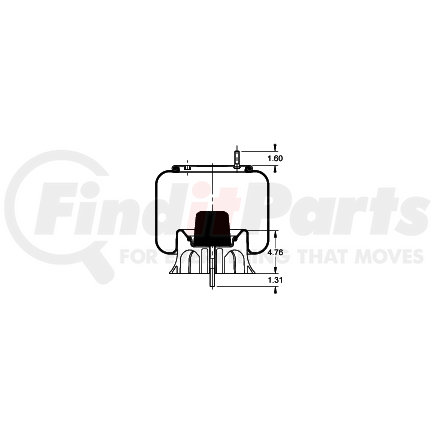 AS-8452 by TRIANGLE SUSPENSION - Triangle Air Spr - Rolling Lobe, Triangle Bellows # 6391, ContiTech Bellows # 9 10-17.5