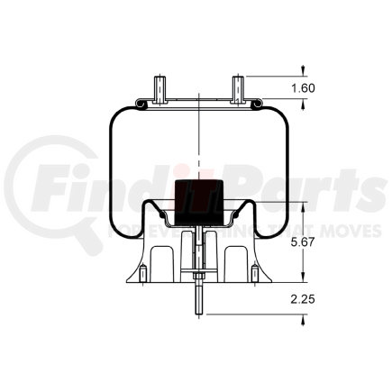 AS-8930 by TRIANGLE SUSPENSION - Rolling Lobe Air Spring