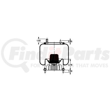 AS-8573 by TRIANGLE SUSPENSION - Triangle Air Spr - Rolling Lobe, Triangle Bellows # 6391, ContiTech Bellows # 9 10-17.5