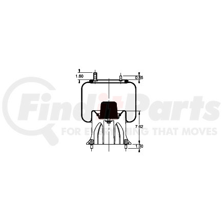 AS-8572 by TRIANGLE SUSPENSION - Triangle Air Spr - Rolling Lobe, Triangle Bellows # 6391, ContiTech Bellows # 9 10-17.5