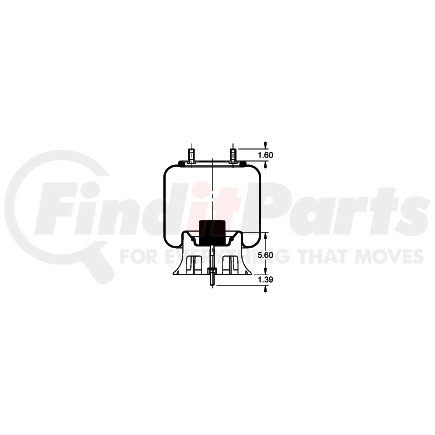 AS-8564 by TRIANGLE SUSPENSION - Triangle Air Spr - Rolling Lobe, Triangle Bellows # 6429, ContiTech Bellows # 9 10BP-20