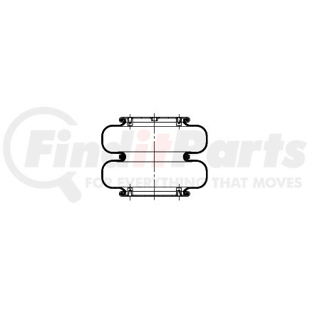 AS-4369 by TRIANGLE SUSPENSION - Triangle Air Spr - Double Conv., Triangle Bellows # 6328, ContiTech Bellows # FD 330-30