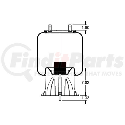 AS-8565 by TRIANGLE SUSPENSION - Triangle Air Spr - Rolling Lobe, Triangle Bellows # , ContiTech Bellows # 9 10BP-22