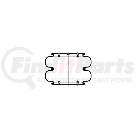 AS-4518 by TRIANGLE SUSPENSION - Triangle Air Spr - Double Conv., Triangle Bellows # 6336