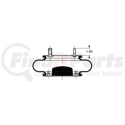 AS-4467 by TRIANGLE SUSPENSION - Triangle Air Spr - Single Conv., Triangle Bellows # 6374, ContiTech Bellows # FS 330-11