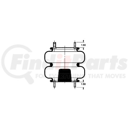 AS-4552 by TRIANGLE SUSPENSION - Double Convoluted Air Spring