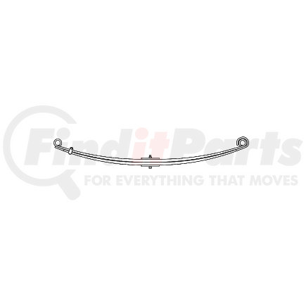 75-228 by TRIANGLE SUSPENSION - Peterbilt, F Spr, Lvs: 3PD/2 FT; OEM# 02-04022; SE Length: 28-1/8; LE Length: 28-1/8; Grading 3PD/0.401, 2/22mm