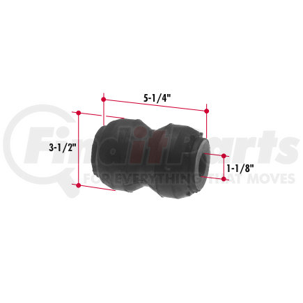 N120 by TRIANGLE SUSPENSION - Neway Rubber Beam Bsh. (pivot end)