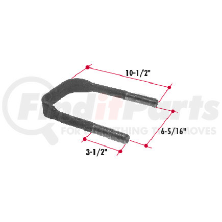 N158 by TRIANGLE SUSPENSION - Neway Forged Top U-Bolt