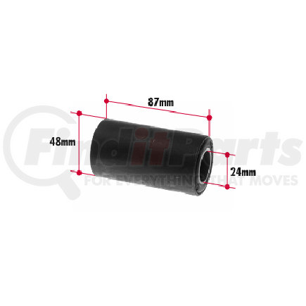 RB188 by TRIANGLE SUSPENSION - Rubber Encased Bushing