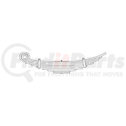 50-345 by TRIANGLE SUSPENSION - Hendrickson, R Spr, Lvs:7/2PD ; OEM# 12361239; SE Length: 17-1/16; LE Length: 20-11/16; SE End: TPK; LE End: - - -; Grading 7/625, 2/447
