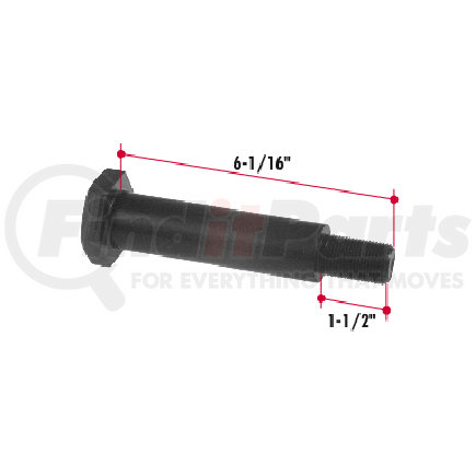 H251 by TRIANGLE SUSPENSION - Hutchens Torque Rod Bolt ; Use with LN106 Lock Nut