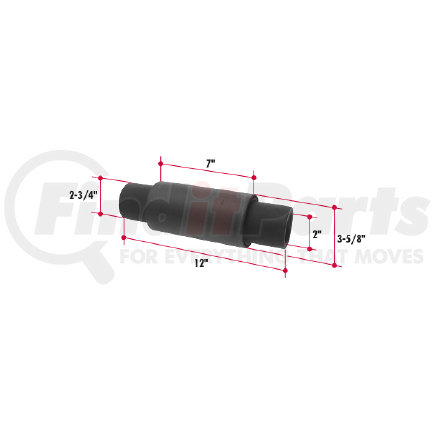 C866UB by TRIANGLE SUSPENSION - Hendrickson Polyurethane Center Bushing Loose Plug, polyurethane version of C866