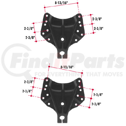 E598-55 by TRIANGLE SUSPENSION - Navistar Spring Hanger