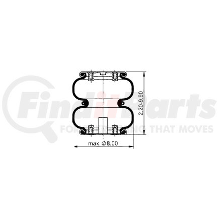 AS-4775 by TRIANGLE SUSPENSION - Triangle Air Spr - Rolling Lobe