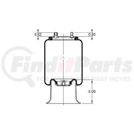 AS-8446 by TRIANGLE SUSPENSION - Triangle Air Spr - Rolling Lobe, Triangle Bellows # 6389