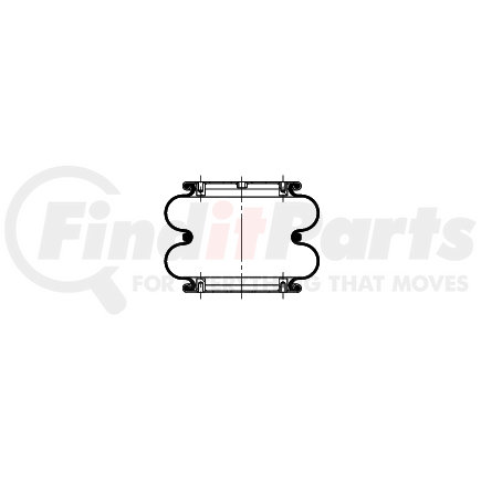 AS-4363 by TRIANGLE SUSPENSION - Triangle Air Spr - Double Conv., Triangle Bellows # 6316, ContiTech Bellows # FD 330-22