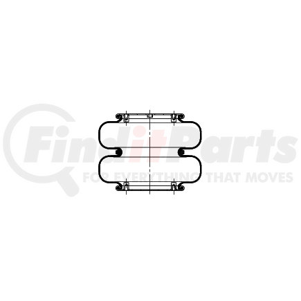 Triangle Suspension AS-4323 Suspension Air Spring Kit Triangle Air Spr - Double Conv., Triangle Bellows # 6328, ContiTech