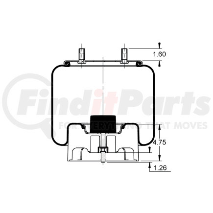 AS-8460 by TRIANGLE SUSPENSION - Rolling Lobe Air Spring