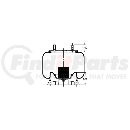 AS-8545 by TRIANGLE SUSPENSION - Triangle Air Spr - Rolling Lobe, Triangle Bellows # 6362, ContiTech Bellows # 9 10-14