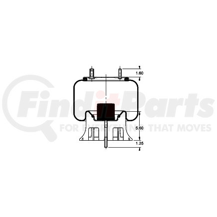 AS-8489 by TRIANGLE SUSPENSION - Triangle Air Spr - Rolling Lobe, Triangle Bellows # 6362, ContiTech Bellows # 9 10-14