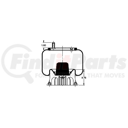 AS-8462 by TRIANGLE SUSPENSION - Triangle Air Spr - Rolling Lobe, Triangle Bellows # 6362, ContiTech Bellows # 9 10-14