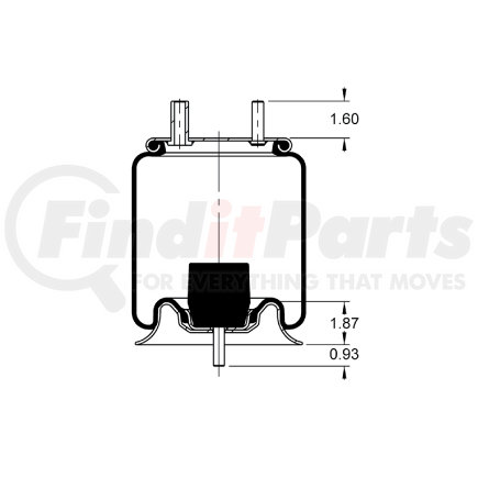 AS-8525 by TRIANGLE SUSPENSION - Triangle Air Spr - Rolling Lobe, Triangle Bellows # 6379