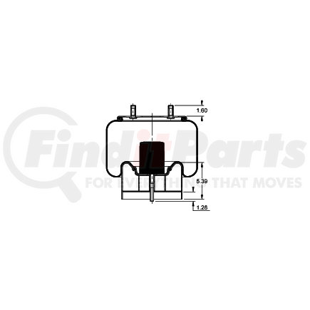 AS-8526 by TRIANGLE SUSPENSION - Triangle Air Spr - Rolling Lobe, Triangle Bellows # 6382, ContiTech Bellows # 10 10-16