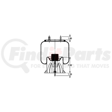 AS-8486 by TRIANGLE SUSPENSION - Triangle Air Spr - Rolling Lobe, Triangle Bellows # 6394, ContiTech Bellows # 10 10-21