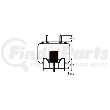 AS-8533 by TRIANGLE SUSPENSION - Triangle Air Spr - Rolling Lobe, Triangle Bellows # 6382, ContiTech Bellows # 10 10-16