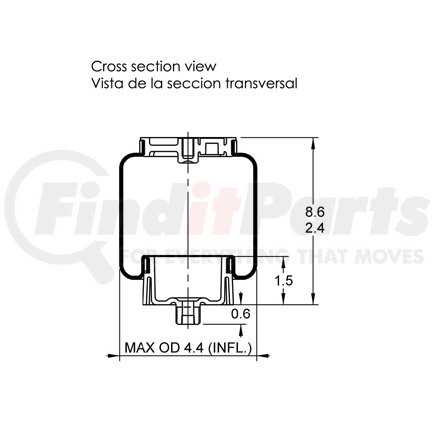 AS-5001 by TRIANGLE SUSPENSION - Mack Cab Air Spring