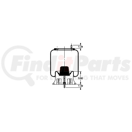 AS-8765 by TRIANGLE SUSPENSION - Triangle Air Spr - Rolling Lobe, Triangle Bellows # 6364, ContiTech Bellows # 9 10-19