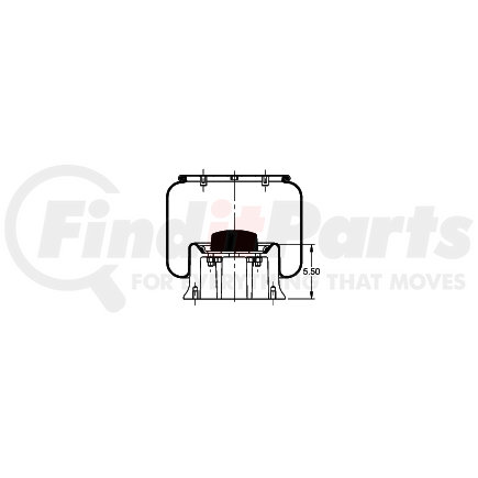 AS-8365 by TRIANGLE SUSPENSION - Triangle Air Spr - Rolling Lobe, Triangle Bellows # 6365, ContiTech Bellows # 11 10.5-17