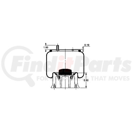 Triangle Suspension AS-8507 Suspension Air Spring Kit Triangle Air Spr - Rolling Lobe, Triangle Bellows # 6365, ContiTech