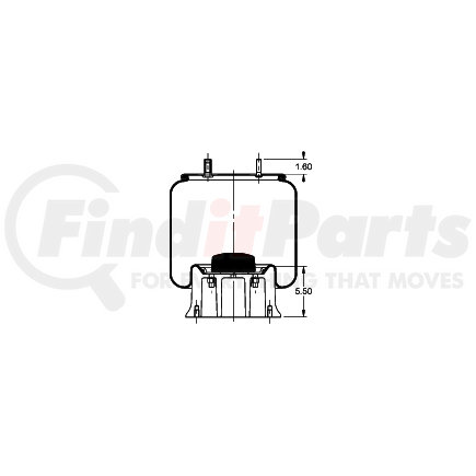 AS-8431 by TRIANGLE SUSPENSION - Triangle Air Spr - Rolling Lobe, Triangle Bellows # 6383, ContiTech Bellows # 11 10.5-19